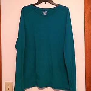 Urban Frontier teal green long sleeve  tee Sz XL